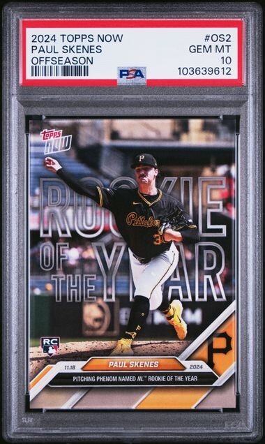 2024 Topps Now Offseason Paul Skenes Pittsburgh Pirates PSA 10 Gem Mint