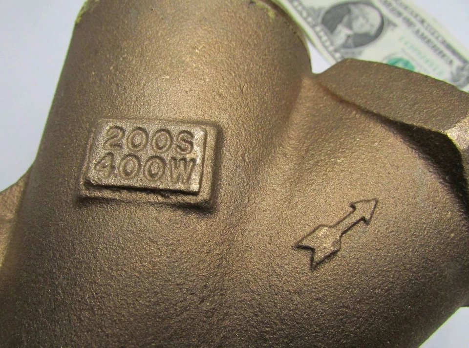 New Milwaukee 2" NPT Cast Bronze Check Valves, 400 PSI WOG 200 WSP Steam 508-200 - Image 4 of 4