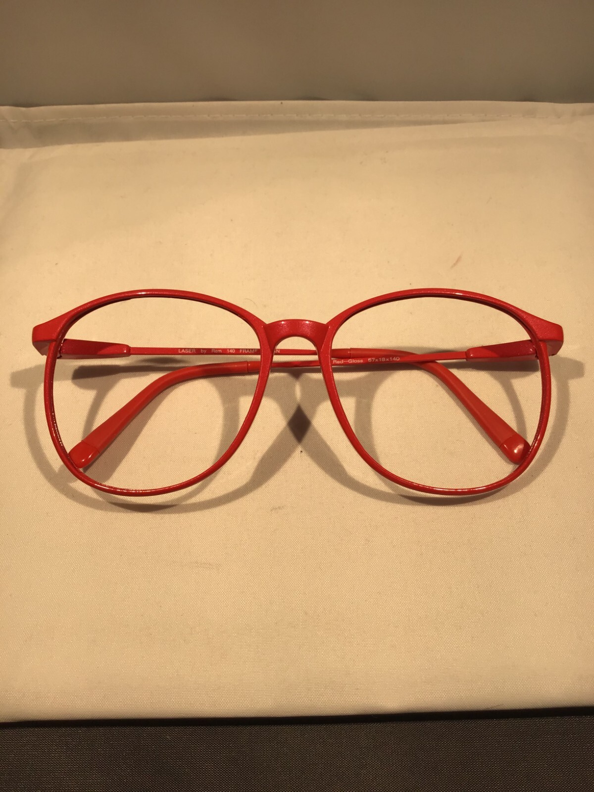 New Vintage Rem Eyeglasses LASER red gloss 57/18mm14… Gem