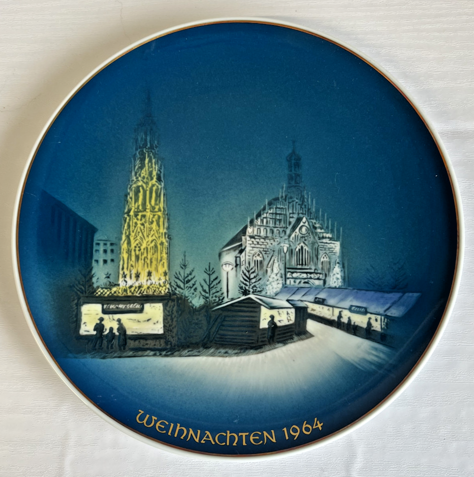 1964 Rosenthal Weihnachtsteller Christkindelsmarkt Plate No Box (LSXFM) 6726