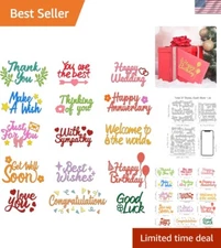 High-Quality 15-Pc Metal Cutting Dies for Personalized Greeting Cards & Crafts