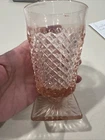 Westmoreland ENGLISH HOBNAIL Pink 10 Oz. Flat Tumbler SquareFoot