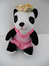 Vintage PMS Princess Soo Teddy Bear Sooty  Sweep Pink Dress Soft Plush Toy 11"