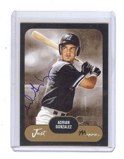 ADRIAN GONZALEZ 2002 *BLACK* Certified #'d AUTOGRAPH Signed  1/25