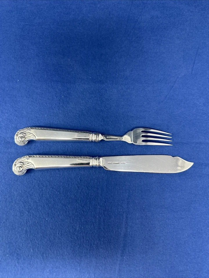 BIRKS STERLING GEORGE II PH 12 PIEZAS SERVICIO DE PESCADO SIN MONO  Foto 4 de 4