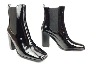 asos black patent boots