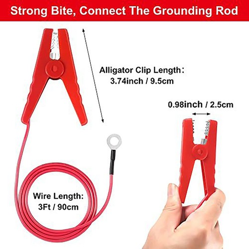 Solar Fence FOR Charger Electric Fence-Lead With For Clip 3ft / 91cm - Picture 10 of 23