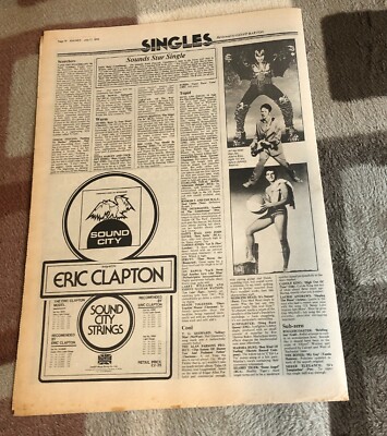 KISS Beth 'single review' 1976 UK Article/Clipping