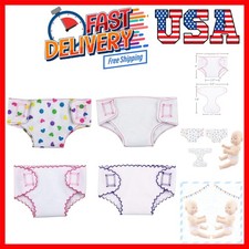 Adorable 4 Piece Diaper Set for 14-18 Inch Dolls - Encourages Imaginative Play