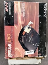 Sony Car Discman D-8400K Portable CD Player w/ AC Car Adapter Working