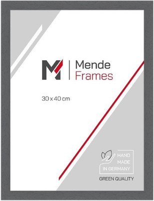 MendeFrames Holzrahmen 960 grau 70x70 cm Antireflexglas