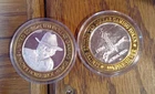 Lot of 2 Casino $10 Silver Strikes .600 per ounce of .999 each 1.20 ASW (A005)