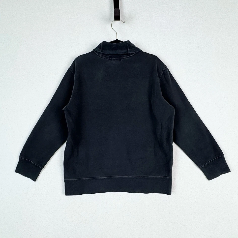 Suéter Vintage Polo Ralph Lauren Niños Cuello Chal Talla Pequeña 8 Negro Lux Suave Foto 3 de 4