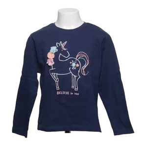 Marks & Spencer, Langarmshirt, Größe: 128, Blau/Mehrfarbig #dpf