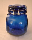 Vintage- Cobalt 2Qt, Latch Jar With Tilt Base Excellent Condition  — photo 5