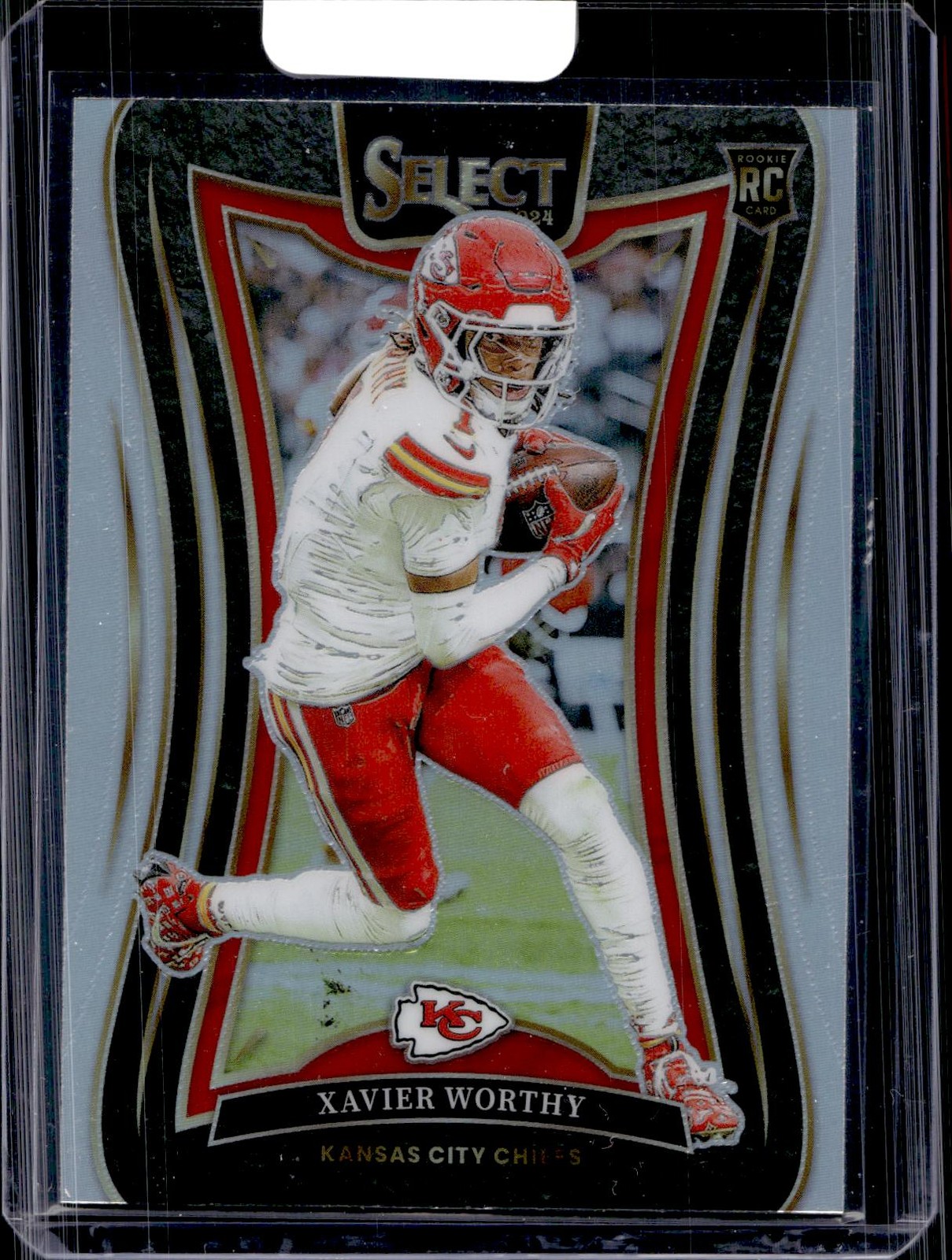 2024 Panini Select #385 Xavier Worthy Silver Prizm