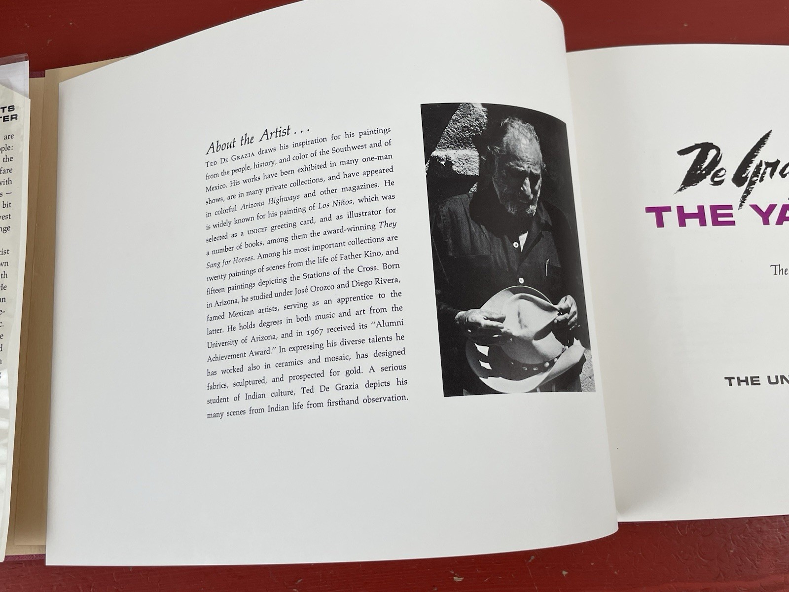De Grazia Paints the Yaqui Easter SIGNED First Edition Hardcover 1968 UA Press