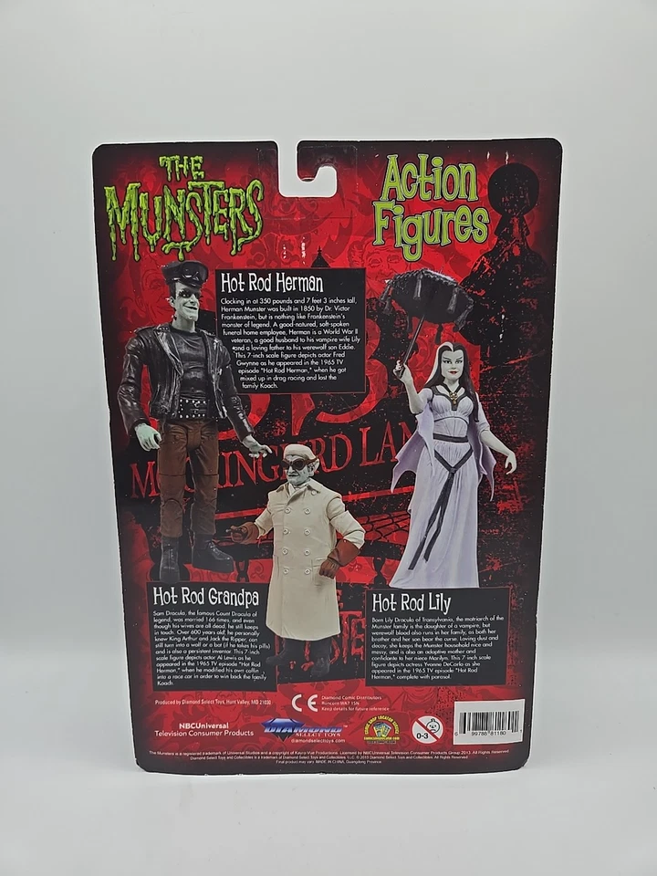 ¡Nuevo! Figura de acción exclusiva de The Munsters Hot Rod Lily Toys R Us. Foto 3 de 3