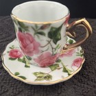Victorias Garden Demitasse Mini Doll Size Teacup and Saucer with Pink Roses — photo 6