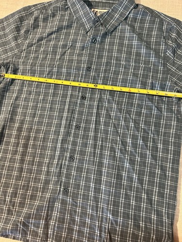 Camisa Marmot Para Hombres Eldridge Clásica Manga Corta Botón Polvorienta Verde Azulado Cuadros Talla Grande - Imagen 3 de 6