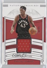 2019-20 Panini National Treasures Jersey 30/99 Pascal Siakam #JT-PSK 2ct