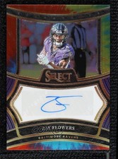 2024 Panini Select Signatures Tie-Dye Prizm 10/25 Zay Flowers #SP-ZFS Auto 19fe