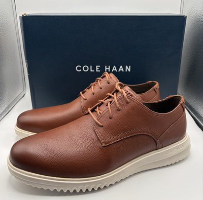 Cole Haan Grand+ Plain Toe‎ Oxfords Mens 11.5 M British Tan Leather Shoes C36935 Cole Haan Grand+ Plain Toe Oxfords Mens 11.5 M British Tan  main image 4