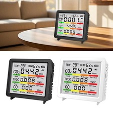 Air Quality Monitor with Temp and Humidity Sensor and Large LCD Display