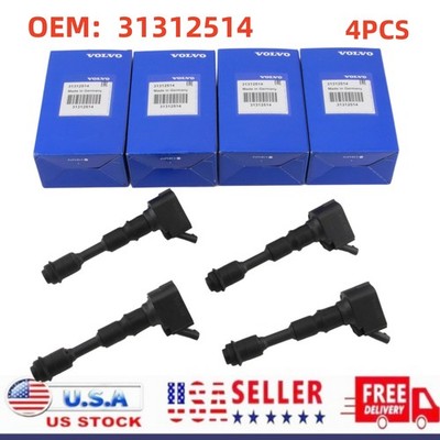 OEM Volvo XC40 XC60 XC70 XC90 S60 S90 V60 V90 2.0L 4X Ignition Coil 31312514