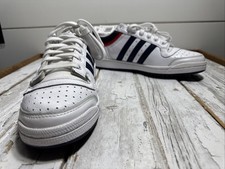 Scarpe da basket Adidas Top Ten basse uomo 10,5 bianche rosse navy retrò nuove etichette