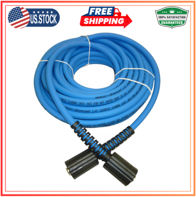 #ad UBERFLEX™ 50ft Pressure Washer Hose – Kink Resistant 1 4quot; amp; 3100 PSI $70.69