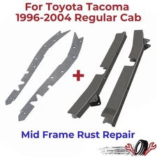 Mid Frame Rust Repair & Repair Plate Set For Toyota Tacoma 1996-2004 Regular Cab