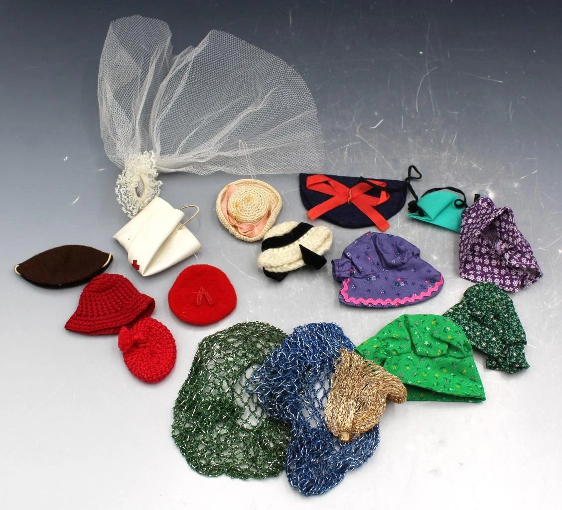 Vintage 50s-70s Group Lot of 18 Doll Hats Barbie Sunshine Family Vogue
Opens in a new window or tab