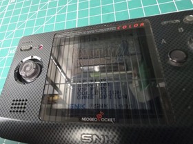 Neo Geo Pocket Color Carbon Black (SNK, 1999) - Tested/Working - w/Game - RARE!