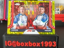 2025 Topps Chrome Logofractor F1 Liam Lawson & Isack Hadjar  /75