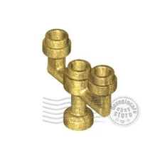 1x LEGO 73117 Candlestick / Candelabra Pearl Gold | 6326425