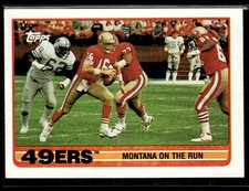 Click to enlarge 49ers Team Leaders (Montana On the Run)