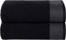 Ultra Soft 2 Pack Oversized Bath Towel Set, 28X55 Inches, 100 Cotton, Large, Ab