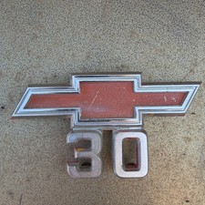 Vintage 67-68 Chevrolet Chevy Pickup Bowtie 30 Fender Emblem Genuine Oem