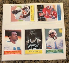 1991 Krause Publications Eric Lindros Derrick Thomas Cunningham Moon Robinson