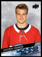 2020-21 UPPER DECK YOUNG GUNS Hayden Verbeek Rookie Montreal Canadiens #714