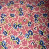 Vintage Feedsack Flour Sack Fabric Floral Print