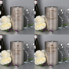 Personalised Double Wall Bucket Cooler - Stainless Steel - Laser Engraved Custom