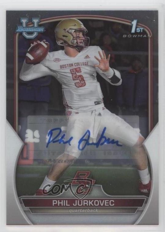 2022 Bowman U Chrome Chrome Prospect Auto Phil Jurkovec #35 Auto 1k5