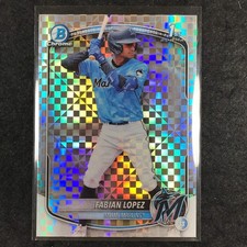 2025 Bowman Baseball FABIAN LOPEZ Chrome Prospect 1st Bowman X-Fractor #19