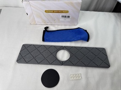 Faucet Diatomaceous Earth Stone Drying Mat  (Gray)