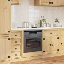 Armadietto con archiviazione Miele Pino massello Mobili moderni Unità vidaXL