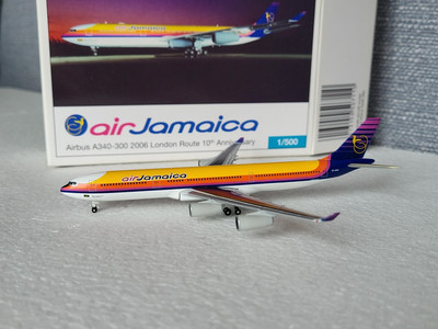Herpa Wings Air Jamaica 6Y-JMM 2006 London Route Airbus A340-300 507110 1:500