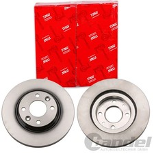 2X TRW BREMSSCHEIBEN 258mm BELÜFTET VORNE PASSEND FÜR DACIA LOGAN SANDERO LADA