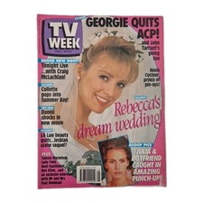 TV WEEK Vintage Australian Magazine August 3, 1991 Kevin Costner Pin-Up
